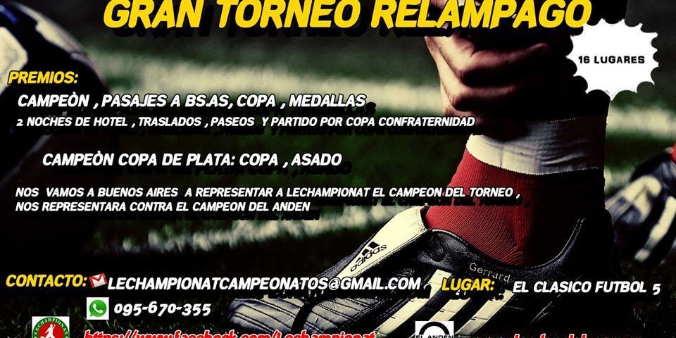 Torneo Relampago de Futbol 5